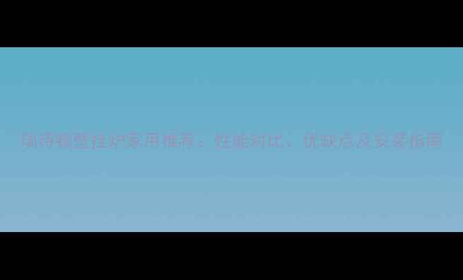 瑞诗顿壁挂炉家用推荐性能对比优缺点及安装指南