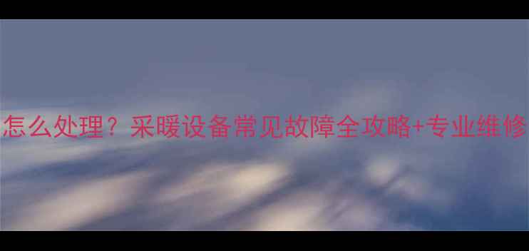 电暖气片E2故障代码怎么处理采暖设备常见故障全攻略专业维修指南附图文教程