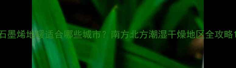 石墨烯地暖适合哪些城市南方北方潮湿干燥地区全攻略