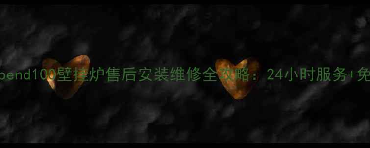 图片 维拓森Vitopend100壁挂炉售后安装维修全攻略：24小时服务+免费咨询通道