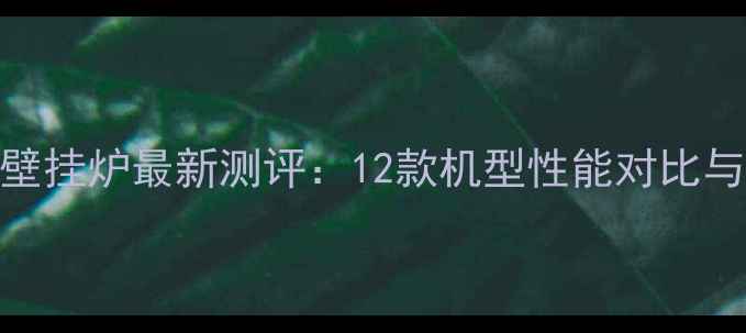 图片 美菱燃气壁挂炉最新测评：12款机型性能对比与选购指南