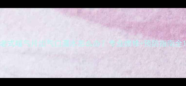 图片 老式暖气片出气口漏水怎么办？专业维修+预防指南全1