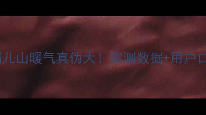 图片 腾达帽儿山暖气真伪大！实测数据+用户口碑全1