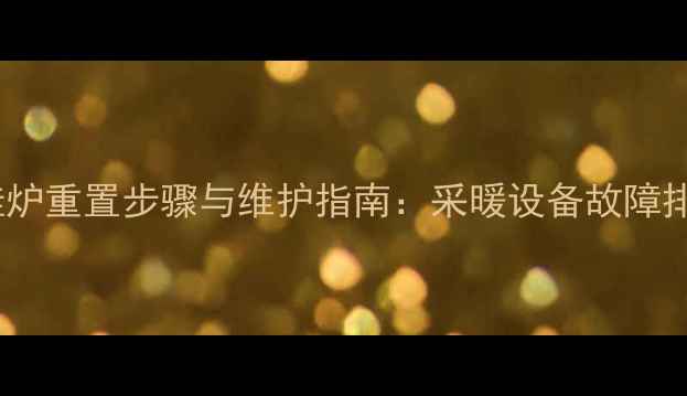 艾瑞科壁挂炉重置步骤与维护指南采暖设备故障排除全攻略