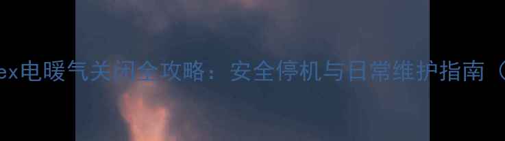 图片 英国Dimplex电暖气关闭全攻略：安全停机与日常维护指南（附图解）1