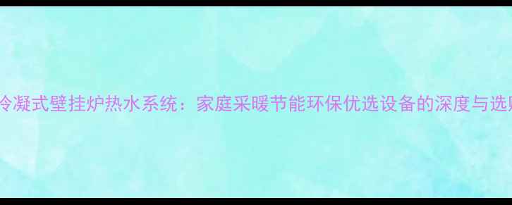 图片 菲斯曼冷凝式壁挂炉热水系统：家庭采暖节能环保优选设备的深度与选购指南1