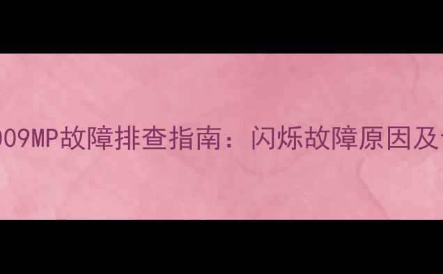 图片 菲斯曼壁挂炉009MP故障排查指南：闪烁故障原因及专业维修方案2