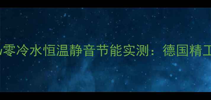 图片 菲斯曼壁挂炉10018kw零冷水恒温静音节能实测：德国精工如何温暖整个冬天？