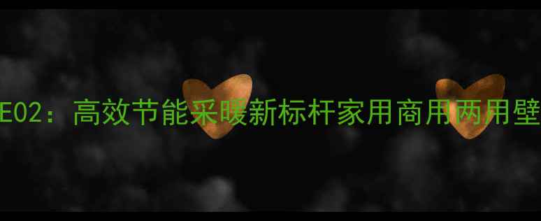 菲斯曼壁挂炉E02高效节能采暖新标杆家用商用两用壁挂炉选购指南