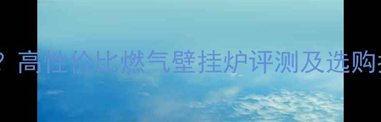 菲斯曼壁挂炉怎么样高性价比燃气壁挂炉评测及选购指南附能效对比