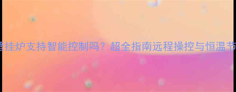 菲斯曼壁挂炉支持智能控制吗超全指南远程操控与恒温节能技巧