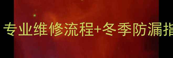图片 菲斯曼壁挂炉漏水故障全：专业维修流程+冬季防漏指南（附24小时服务通道）2
