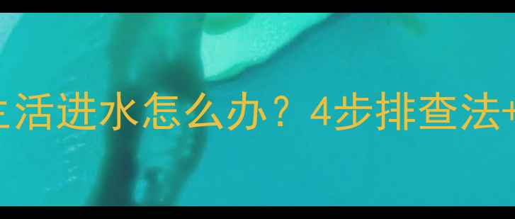 菲斯曼壁挂炉生活进水怎么办4步排查法专业维修指南