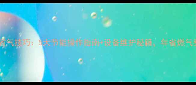 图片 菲斯曼壁挂炉省气技巧：5大节能操作指南+设备维护秘籍，年省燃气费超3000元！1