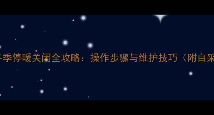 图片 菲斯曼暖气片冬季停暖关闭全攻略：操作步骤与维护技巧（附自采暖注意事项）2