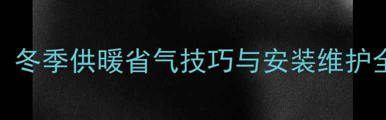 图片 萨弘壁挂炉使用教程：冬季供暖省气技巧与安装维护全指南（附故障排查）