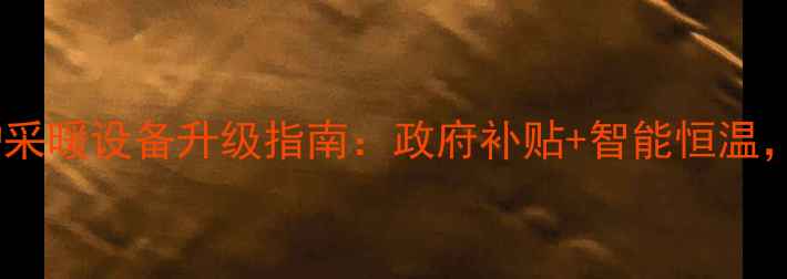 衡水煤改气壁挂炉采暖设备升级指南政府补贴智能恒温温暖过冬新选择