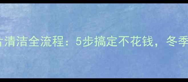 图片 详细教程暖气片清洁全流程：5步搞定不花钱，冬季供暖更畅快！2