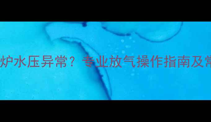 贝尔塔壁挂炉水压异常专业放气操作指南及常见问题全