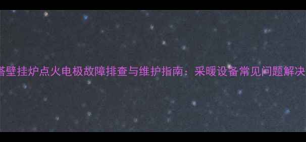 图片 贝雷塔壁挂炉点火电极故障排查与维护指南：采暖设备常见问题解决方案1