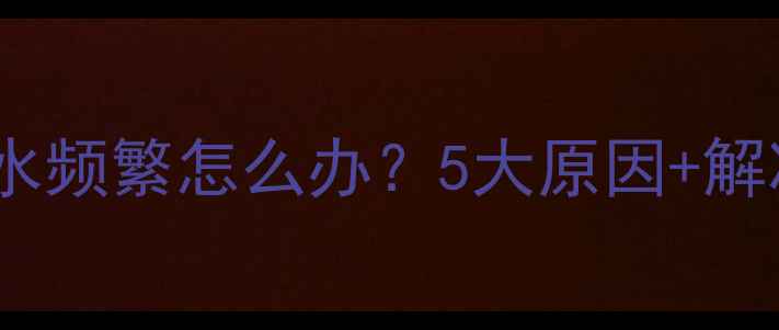 贝雷塔壁挂炉补水频繁怎么办5大原因解决方法预防指南