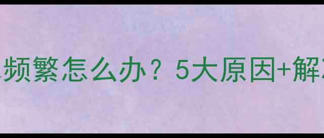 图片 贝雷塔壁挂炉补水频繁怎么办？5大原因+解决方法+预防指南1