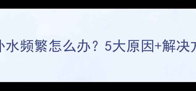 图片 贝雷塔壁挂炉补水频繁怎么办？5大原因+解决方法+预防指南2
