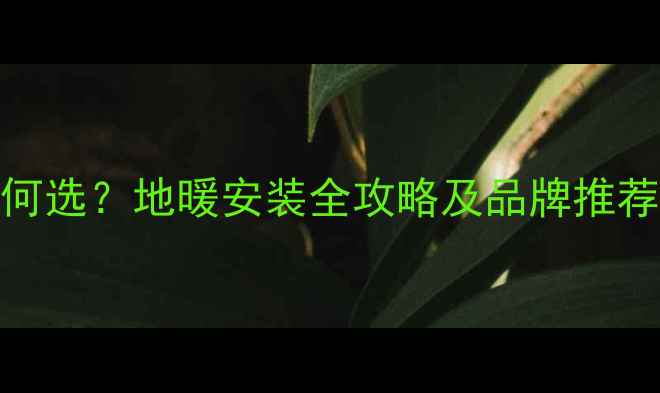 图片 贵阳专业地暖公司如何选？地暖安装全攻略及品牌推荐（附本地施工案例）