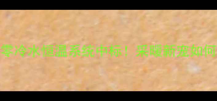 图片 迪森家居壁挂炉零冷水恒温系统中标！采暖新宠如何颠覆传统取暖？