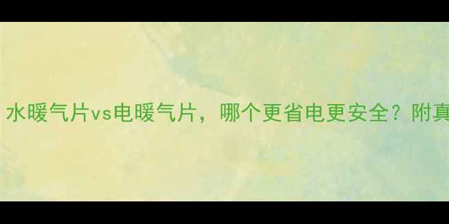 图片 选购指南：水暖气片vs电暖气片，哪个更省电更安全？附真实测评！2