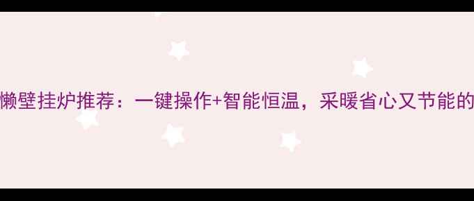 邢台市超懒壁挂炉推荐一键操作智能恒温采暖省心又节能的终极选择