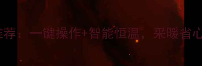 图片 邢台市超懒壁挂炉推荐：一键操作+智能恒温，采暖省心又节能的终极选择1