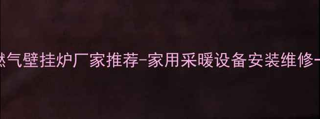 邯郸专业燃气壁挂炉厂家推荐-家用采暖设备安装维修一站式服务