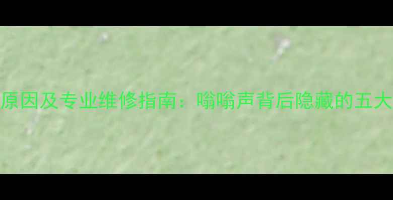 图片 酒店暖气片异响原因及专业维修指南：嗡嗡声背后隐藏的五大隐患与解决方案