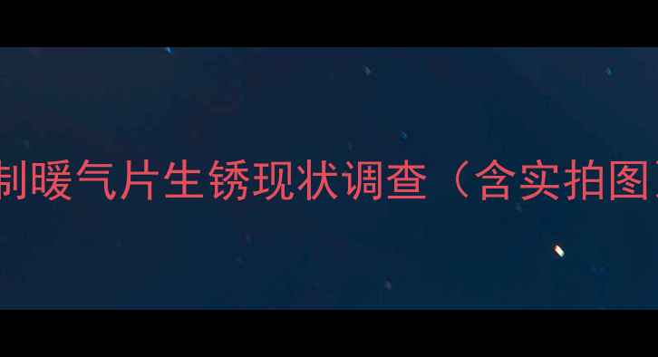 图片 钢制暖气片生锈现状调查（含实拍图）1