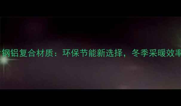 图片 钢制暖气片钢铝复合材质：环保节能新选择，冬季采暖效率提升指南1