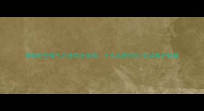 钢制柱型暖气片选购全指南十大品牌对比安装维护秘籍