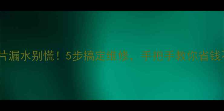 图片 铁暖气片漏水别慌！5步搞定维修，手把手教你省钱不踩坑2