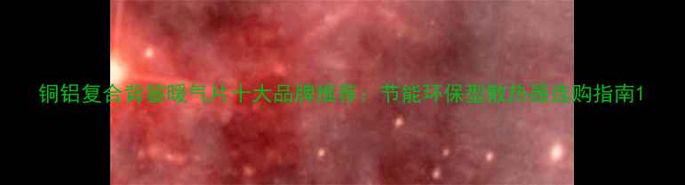 铜铝复合背篓暖气片十大品牌推荐节能环保型散热器选购指南