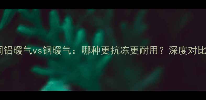 图片 铜铝暖气vs钢暖气：哪种更抗冻更耐用？深度对比2