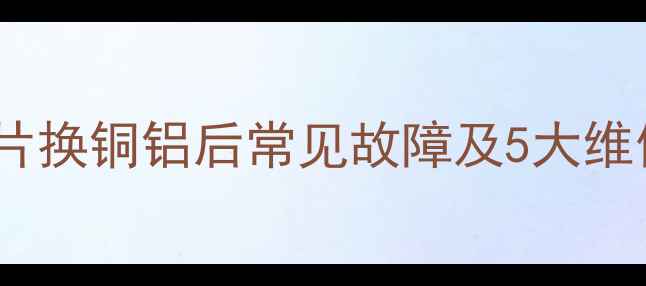 图片 铜铝暖气片不热？钢制暖气片换铜铝后常见故障及5大维修指南（附选购避坑攻略）2