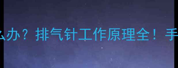图片 铸铁暖气片不热怎么办？排气针工作原理全！手把手教你正确操作1