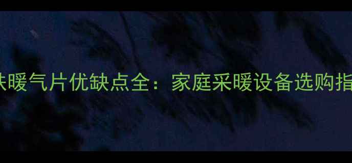 图片 铸铁暖气片优缺点全：家庭采暖设备选购指南1