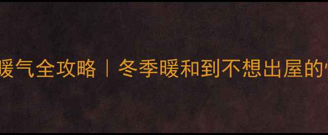 阳台保温暖气全攻略冬季暖和到不想出屋的性价比方案