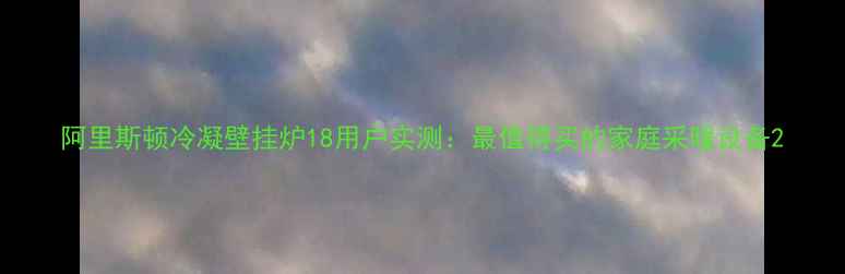 阿里斯顿冷凝壁挂炉18用户实测最值得买的家庭采暖设备