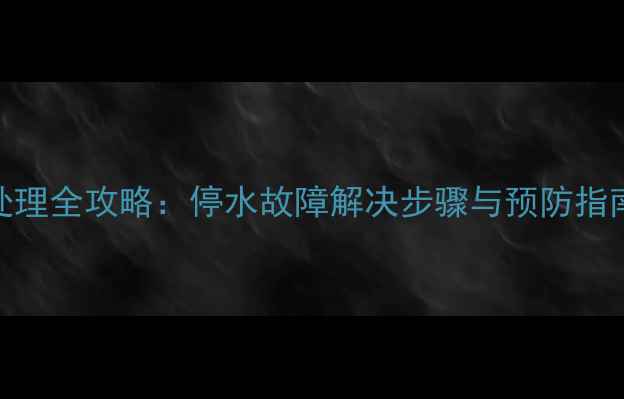 图片 阿里斯顿壁挂炉关水处理全攻略：停水故障解决步骤与预防指南（附专业维修电话）