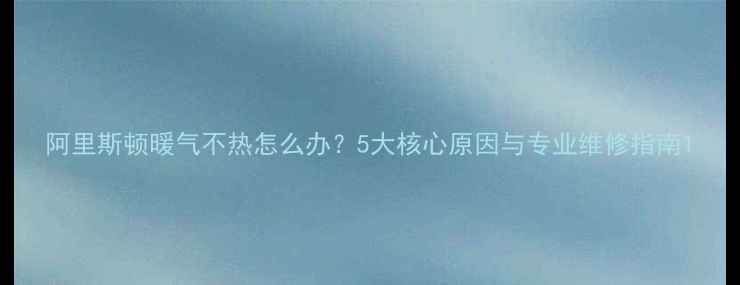 图片 阿里斯顿暖气不热怎么办？5大核心原因与专业维修指南1