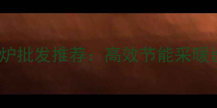 图片 青岛环保暖气炉批发推荐：高效节能采暖设备选购指南2