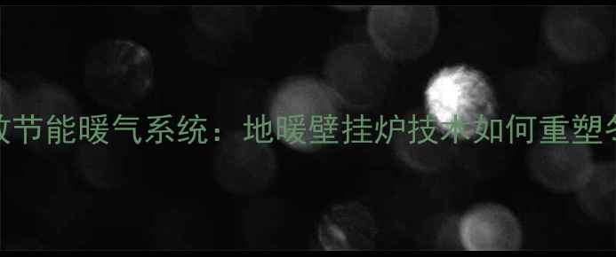 图片 韩国清州高效节能暖气系统：地暖壁挂炉技术如何重塑冬季采暖体验