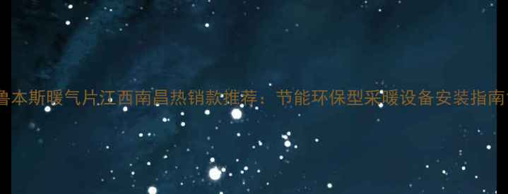 图片 鲁本斯暖气片江西南昌热销款推荐：节能环保型采暖设备安装指南1